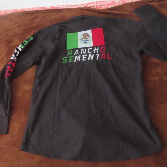 Rancho Semental Shirt Men Sz XS Button Up Long Sleeve Embroidered NWT -2 - Picture 4 of 8